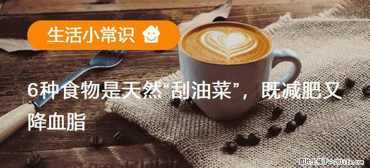 【生活小常识】6种食物是天然“刮油菜”,既减肥又降血脂 - 唐山生活资讯 - 唐山28生活网 ts.28life.com